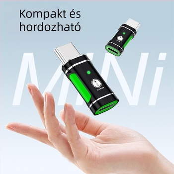 Lightning–Type-C OTG adapter Android telefonokhoz | Márka: JAYA | Modell: 323 | Kompatibilis: Huawei, Xiaomi, Oppo