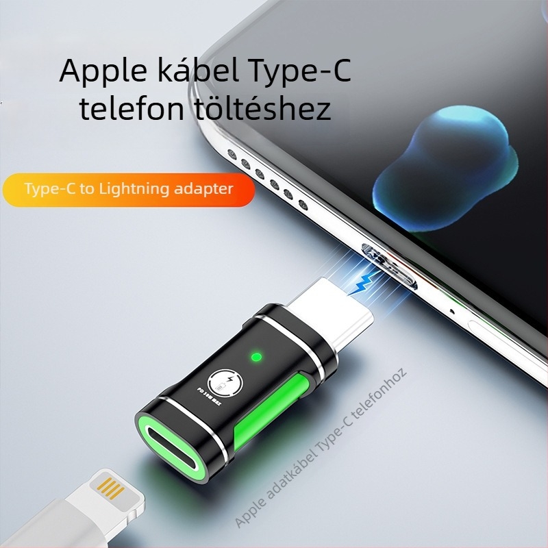 Lightning–Type-C OTG adapter Android telefonokhoz | Márka: JAYA | Modell: 323 | Kompatibilis: Huawei, Xiaomi, Oppo