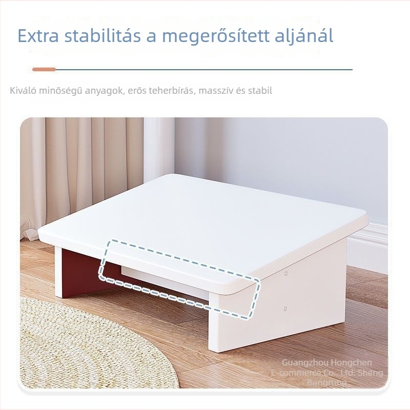 Íróasztal alatti lábtartó, lemez típusú anyag, modern minimalist design, modell 08888