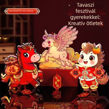 PVC lámpás, kézzel készített, kínai stílus, DIY