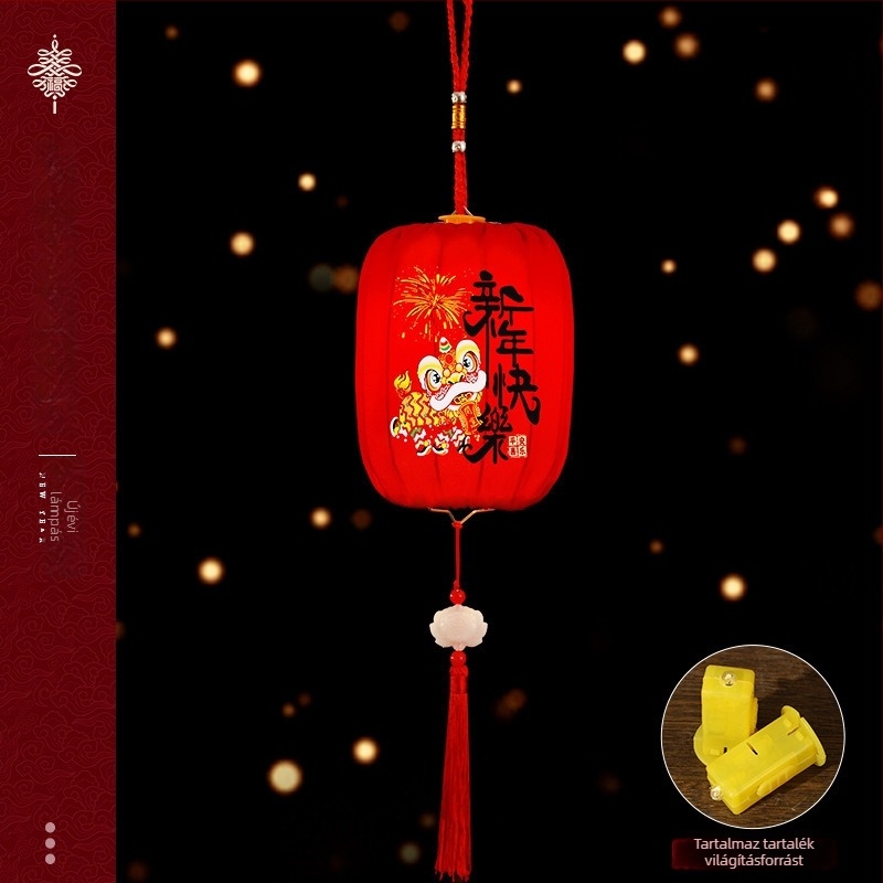 PVC lámpás, kézzel készített, kínai stílus, DIY