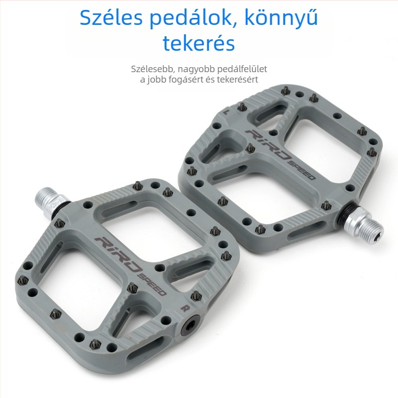 RIRO NL75 Nylon MTB pedálok, csúszásmentes, széles kialakítás, nyloncsapágyakkal, univerzális illeszkedés