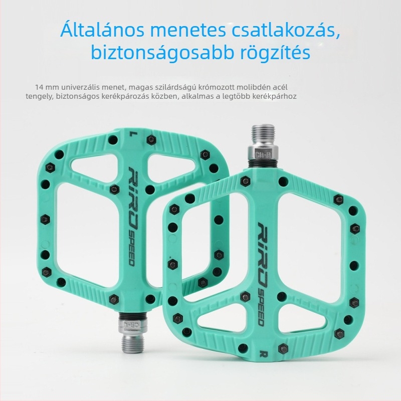 RIRO NL75 Nylon MTB pedálok, csúszásmentes, széles kialakítás, nyloncsapágyakkal, univerzális illeszkedés
