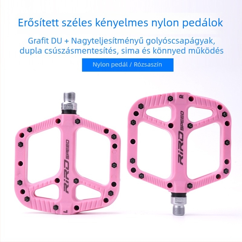 RIRO NL75 Nylon MTB pedálok, csúszásmentes, széles kialakítás, nyloncsapágyakkal, univerzális illeszkedés