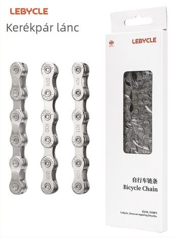 Lebycle CN-K kerékpárlánc hegyi és országúti kerékpárokhoz, 7/8/9/10/11 sebesség, acél