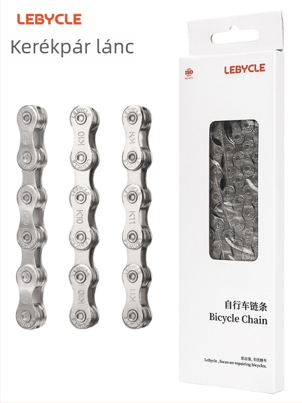 Lebycle CN-K kerékpárlánc hegyi és országúti kerékpárokhoz, 7/8/9/10/11 sebesség, acél