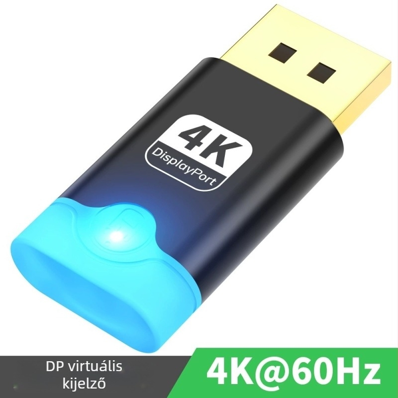 Emmons x610 Type-C grafikus kártya emulátor DP virtuális monitorral, 4K támogatás, EDID csatlakozó