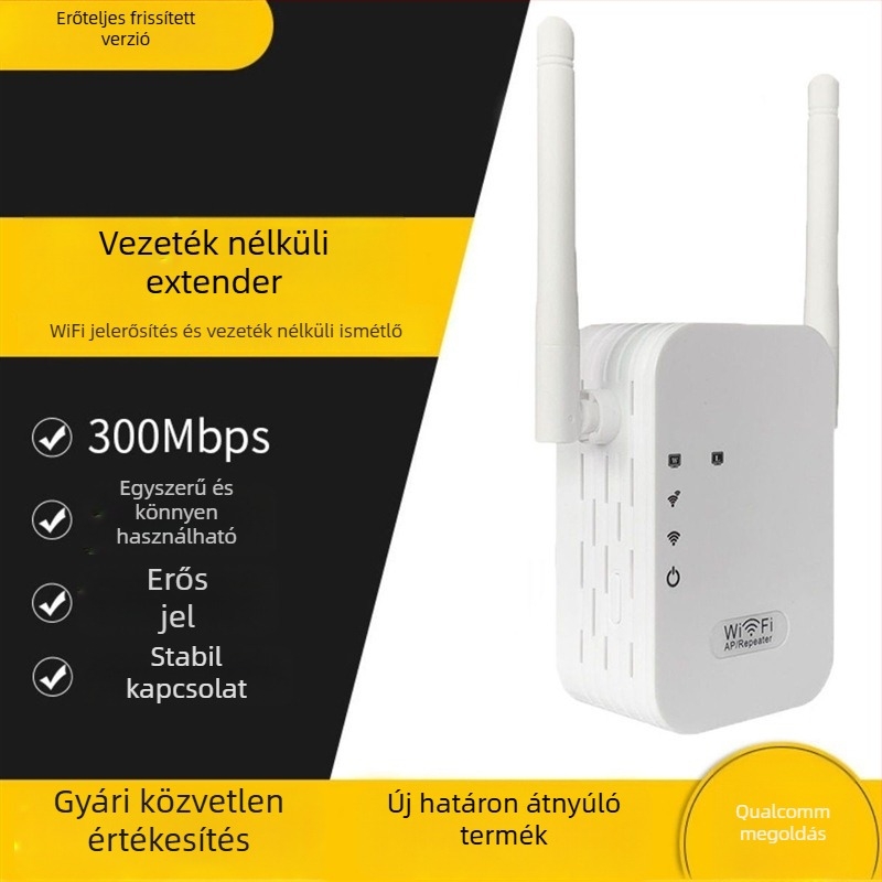 USB‑tápellátású Wi‑Fi jelerősítő otthoni routerhez – ismétlő és vezeték nélküli kiterjesztő a falon át