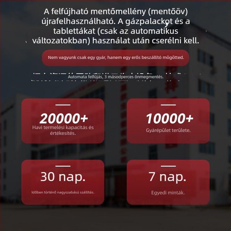Eyson Yongsheng Automatikus felfújható mentőmellény motoros paraglidinghez
