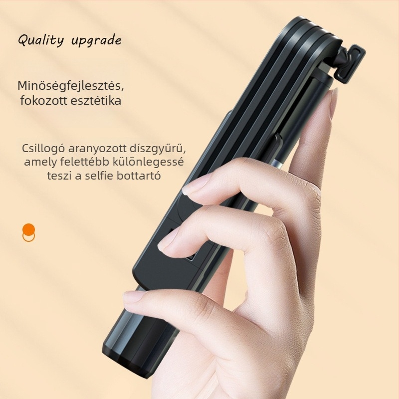 Selfiecom P40S/P40L hordozható többsfunkciós állvány GoPro interfésszel horizontális és vertikális felvételhez (Modell: P40S/P40L; Anyag: aluminiumötvözet + ABS + rozsdamentes acél; Bluetooth: Igen; Távirányító: tartalmazza; Testreszabás: Támogatott)