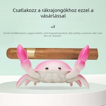 Szivartartó – karikatúra rák dizájn, gyanta, kézzel készített, testreszabható