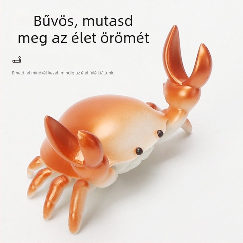 Szivartartó – karikatúra rák dizájn, gyanta, kézzel készített, testreszabható