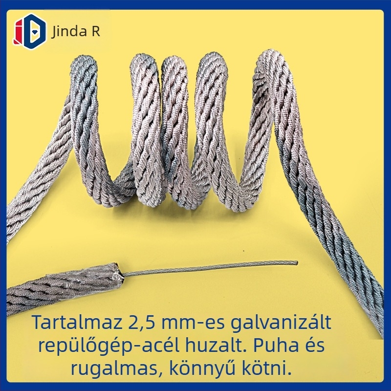 Kültéri gyerekeknek szánt biztonsági mászóháló – nejlonból, függönyzsinórból és galvanizált repülőgép-acél huzalból készült fonat kötél, Nemzeti szabvány, nagy szakítószilárdság, kopásállóság és időjárásállóság