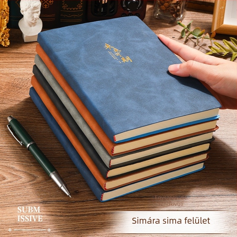 Sijin notesz, műbőr borító, 100–200 oldal, üzleti iroda stílus