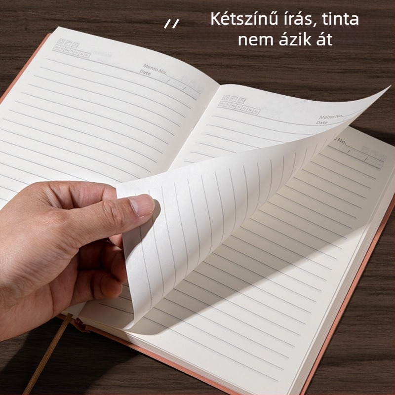 Sijin notesz, műbőr borító, 100–200 oldal, üzleti iroda stílus