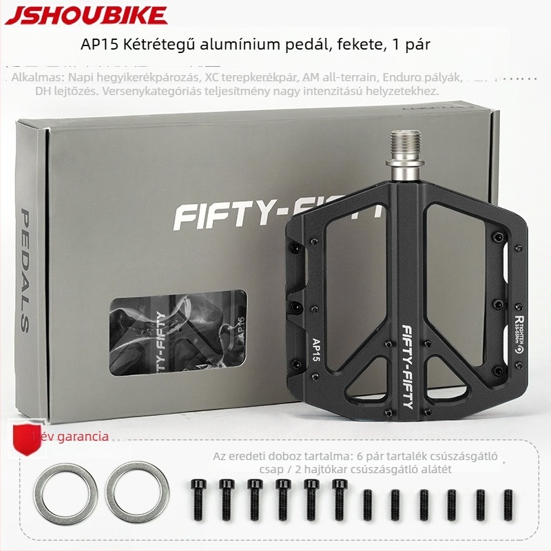 FIFTY-FIFTY AP15 mountain bike pedálok, alumínium ötvözet, ultra könnyűek, csúszásmentesek, downhill csapágyas pedálok