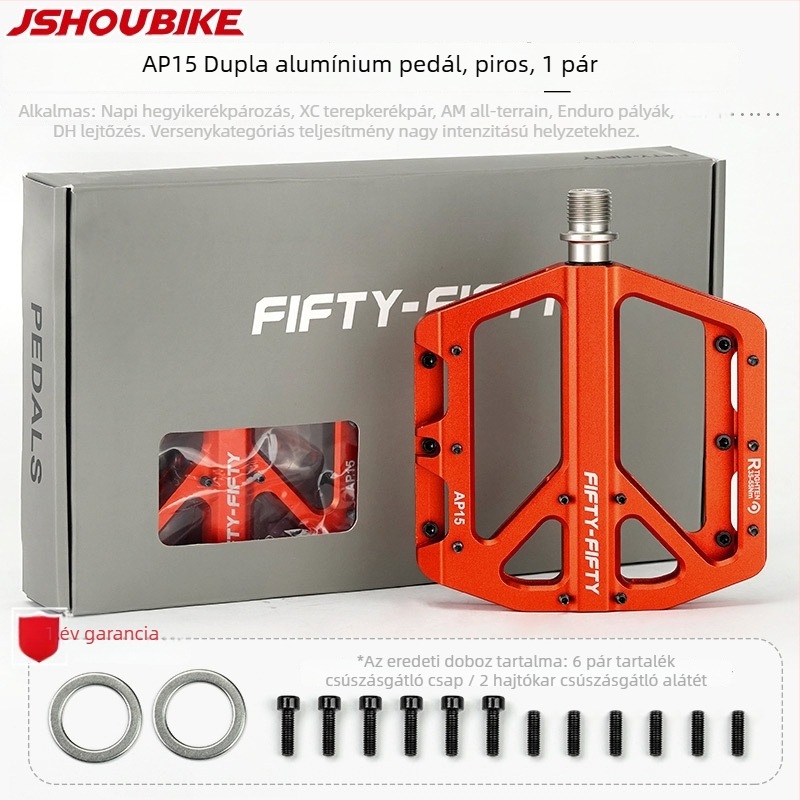 FIFTY-FIFTY AP15 mountain bike pedálok, alumínium ötvözet, ultra könnyűek, csúszásmentesek, downhill csapágyas pedálok