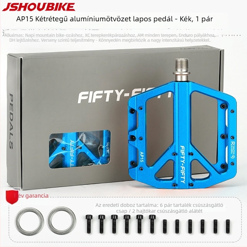 FIFTY-FIFTY AP15 mountain bike pedálok, alumínium ötvözet, ultra könnyűek, csúszásmentesek, downhill csapágyas pedálok