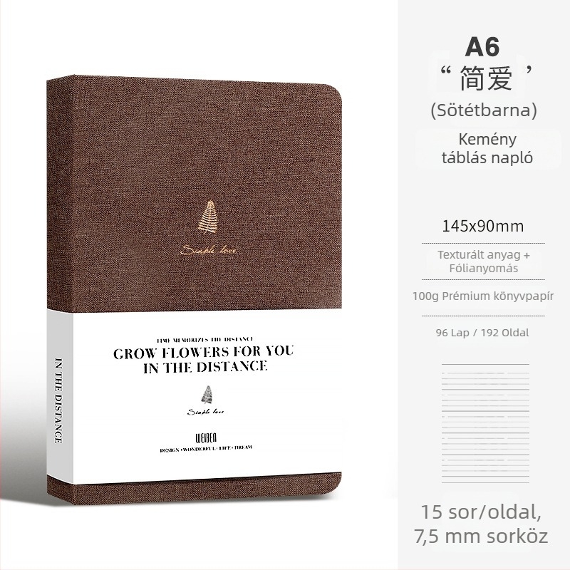 A5-ös vászonborítású keménytáblás notesz, minimalistikus és magas színvonalú, üzleti találkozókhoz és kreatív jegyzeteléshez.