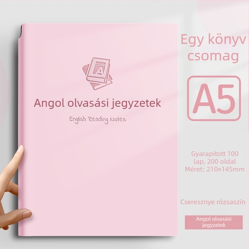 Notesz műbőr borítású, varrt kötés, Dowling papír, 80gsm, 100-200 oldal