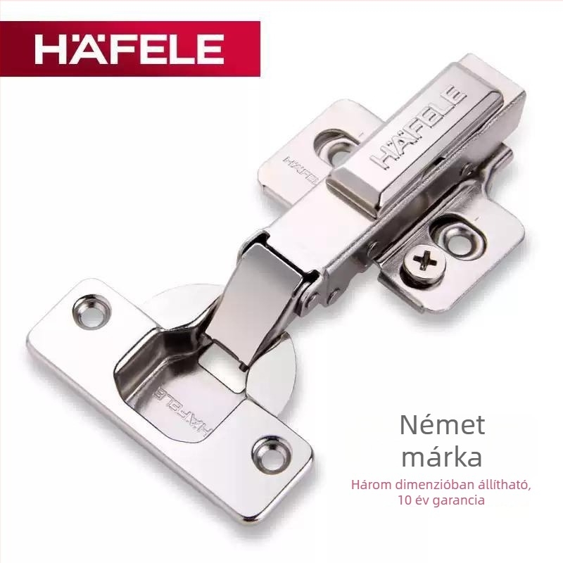 Hafele 304 rozsdamentes acél szekrényajtó hidraulikus csillapítóval, kanálcsukló 35 mm