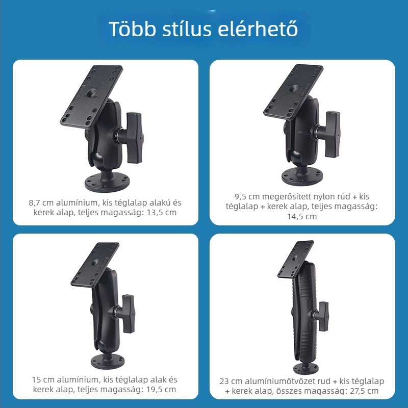 Hajón használható rögzítő tartó horgászati felszereléshez, kompatibilis Hummingbird, Lawrence és Garmin fish finder/plotter