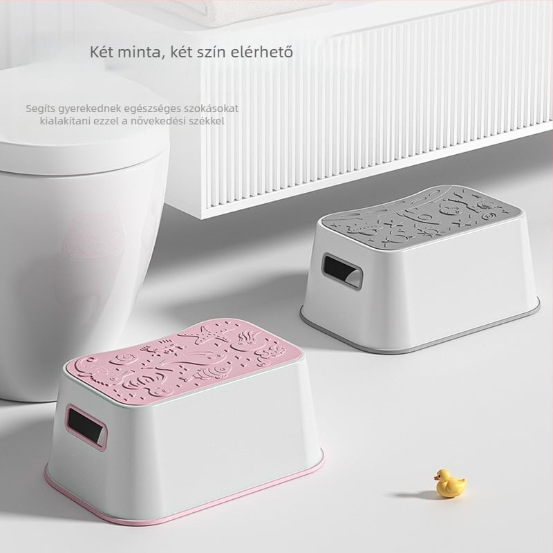 ALCOCO gyerekeknek készült műanyag fürdőszobai szék, nem összecsukható, licencelhető magáncímkével