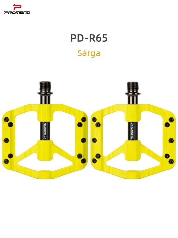 Promend PD-R65 kerékpárpedál, nylon testtel és króm-molibden acélból készült tengellyel, mountain és road kerékpárokhoz