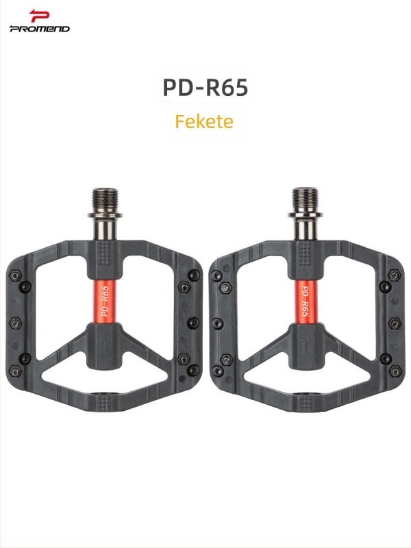 Promend PD-R65 kerékpárpedál, nylon testtel és króm-molibden acélból készült tengellyel, mountain és road kerékpárokhoz