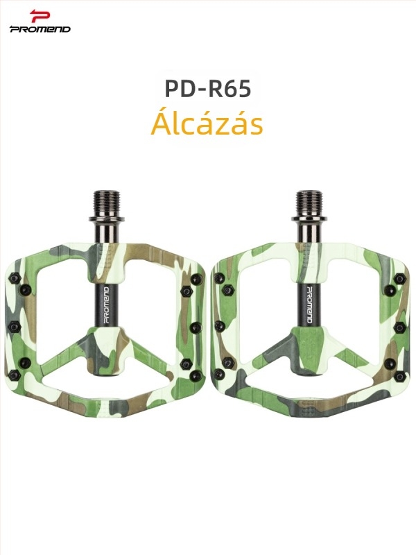 Promend PD-R65 kerékpárpedál, nylon testtel és króm-molibden acélból készült tengellyel, mountain és road kerékpárokhoz