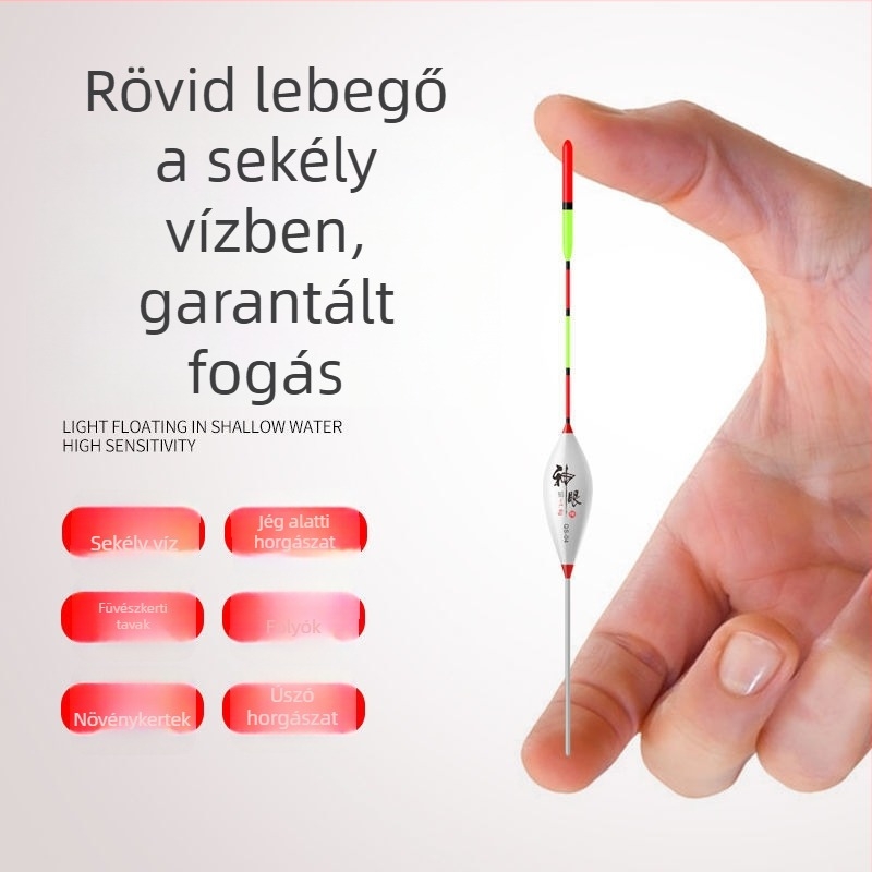 Jégkori horgászúszó - ultra rövid nano dizájn, sekély víz, nagy érzékenység (Márka: Fish Boy; Anyag: Kompozit)