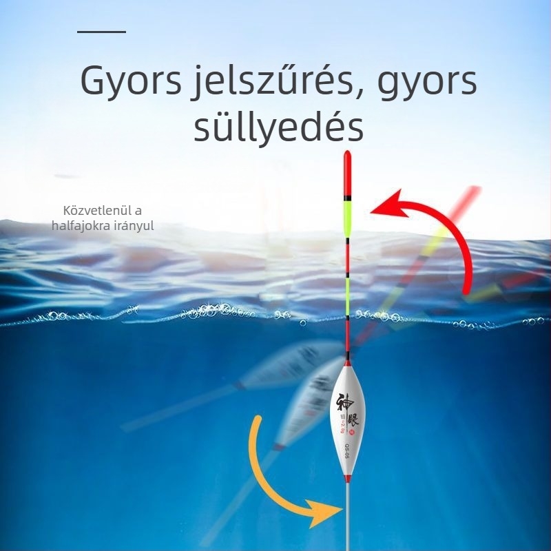 Jégkori horgászúszó - ultra rövid nano dizájn, sekély víz, nagy érzékenység (Márka: Fish Boy; Anyag: Kompozit)