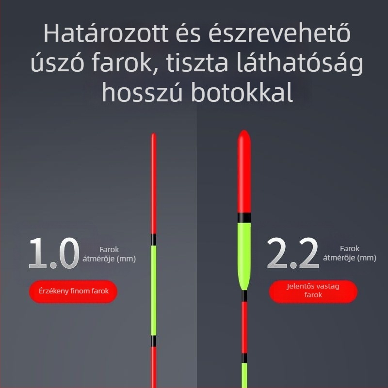 Jégkori horgászúszó - ultra rövid nano dizájn, sekély víz, nagy érzékenység (Márka: Fish Boy; Anyag: Kompozit)