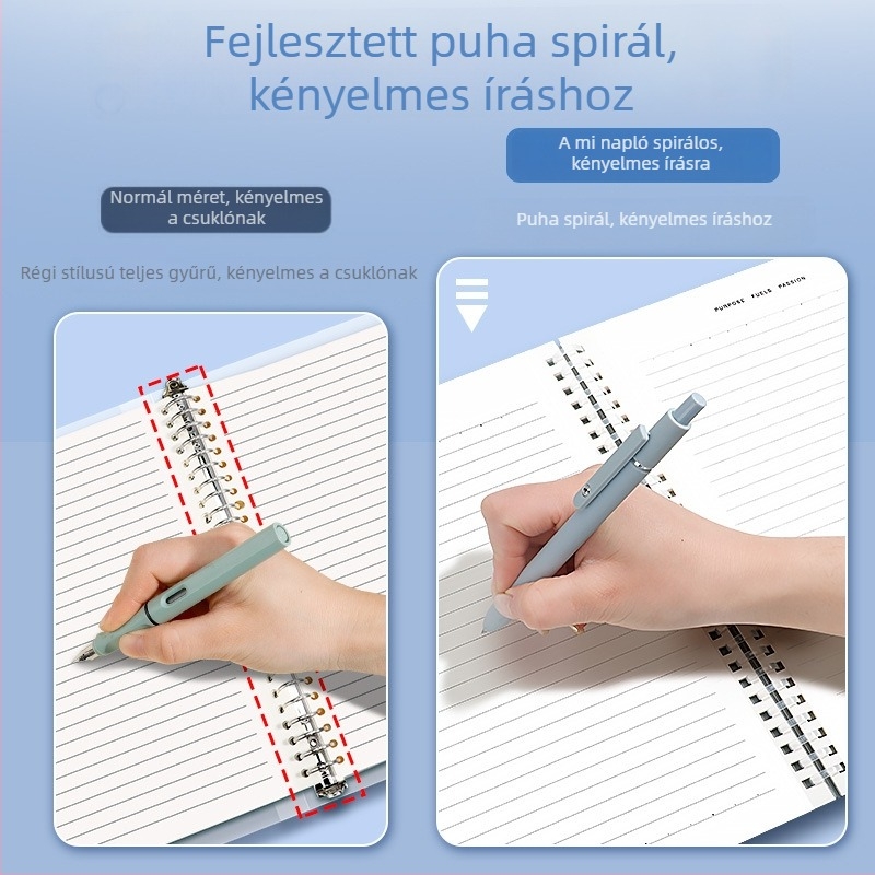 Wright spirálfüzet PP borítóval, kreatív stílus, papírfa-pulpából készült papír, papírtömeg: egyéb súlyok