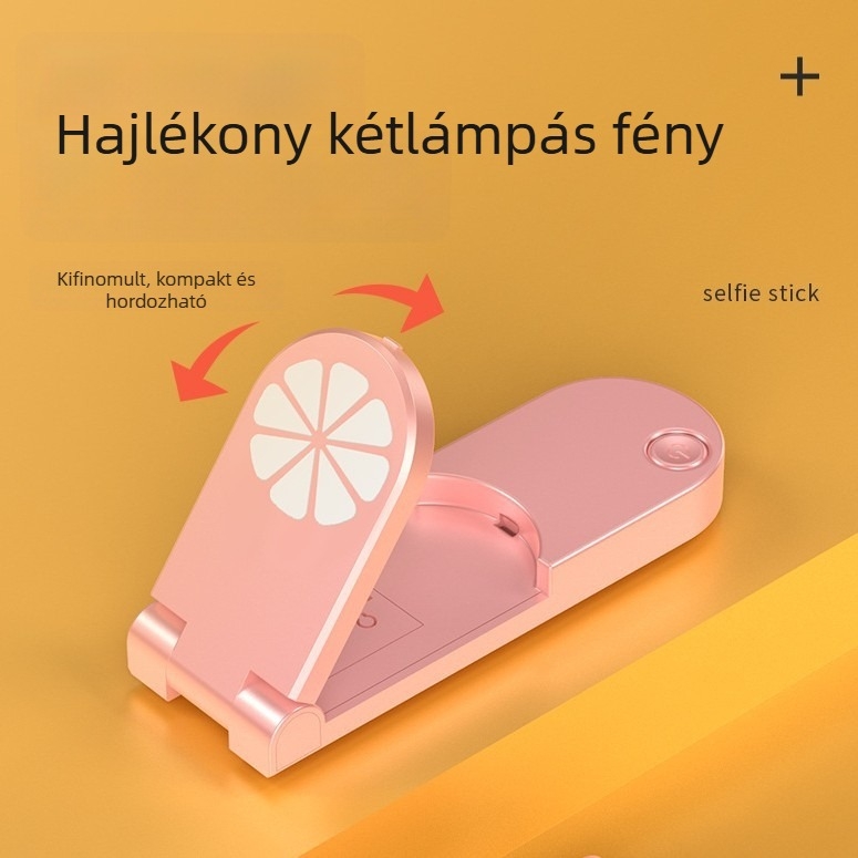 M03S négylábú állvány Bluetooth selfie bot LED világítással; Anyag: rozsdamentes acél + ABS; Távirányító; Modell: M03/M03S