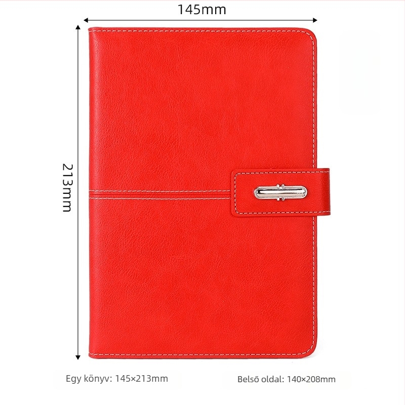 Bőrborítású notesz, vezeték nélküli kötés, Dowling papír 80 g, 100–200 oldal