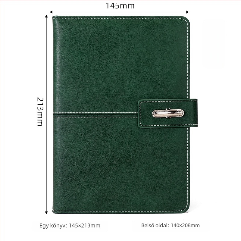 Bőrborítású notesz, vezeték nélküli kötés, Dowling papír 80 g, 100–200 oldal