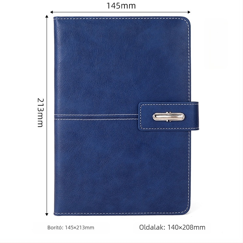 Bőrborítású notesz, vezeték nélküli kötés, Dowling papír 80 g, 100–200 oldal