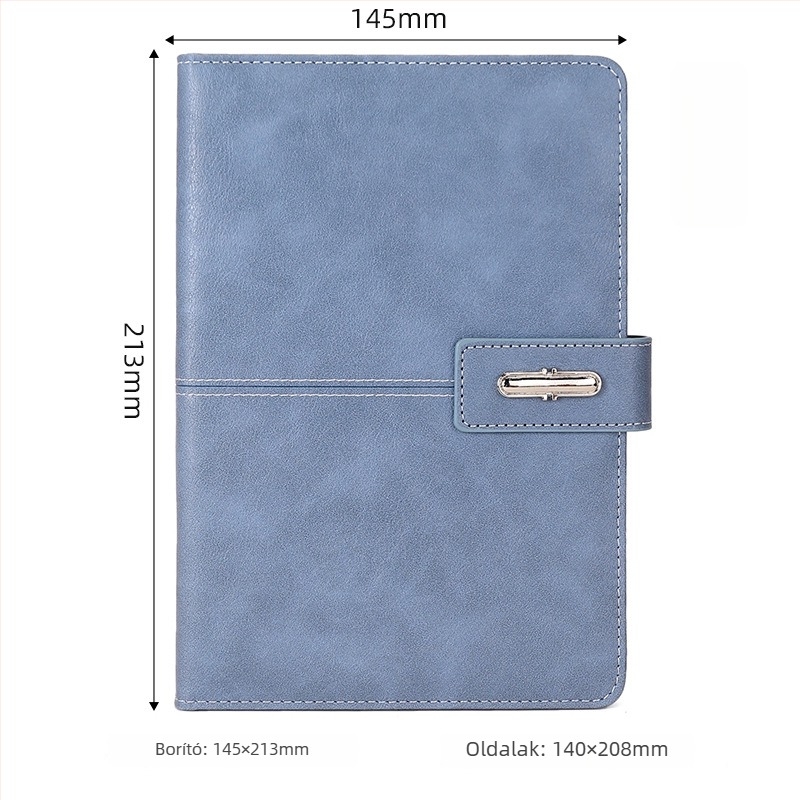 Bőrborítású notesz, vezeték nélküli kötés, Dowling papír 80 g, 100–200 oldal