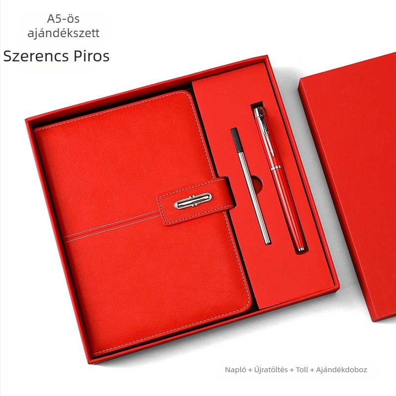 Bőrborítású notesz, vezeték nélküli kötés, Dowling papír 80 g, 100–200 oldal