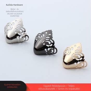 Fém cipőcsatt a bőr cipők számára, cipő kiegészítő, modell 05, stílusok: kerek, hegyes, faragott; alkalmas különböző cipőtípusokra és minden évszakra