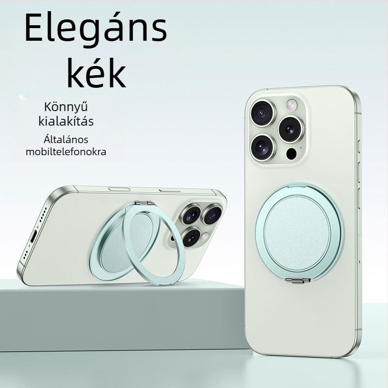 Asztali tartó alumínium ötvözetből, forgatható, mágneses vonzás és állítható