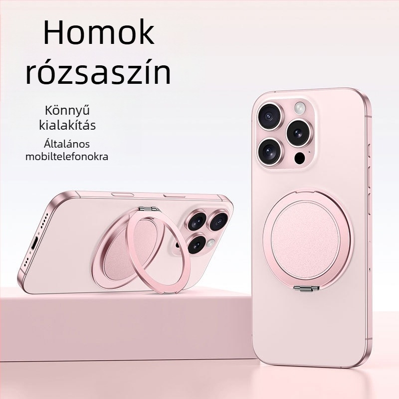 Asztali tartó alumínium ötvözetből, forgatható, mágneses vonzás és állítható