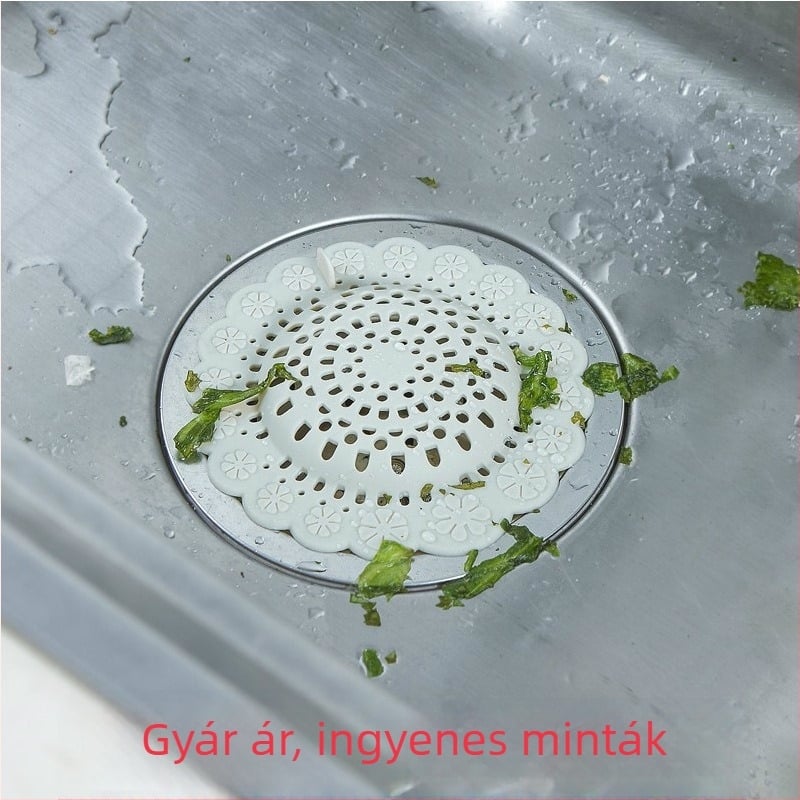 Szilikon konyhai mosogatószűrő háló – Safebet, megelőzi a lefolyó elzáródását