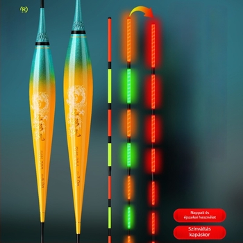 Vertical Drift horgászúszó – világító, merev vég, vastag test, Nano anyag, nappal és éjszaka használható
