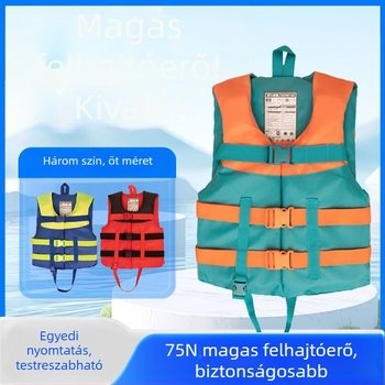 Hordozható mentőmellény – professzionális, felnőttek és gyerekek számára, hajón történő használatra, horgászathoz, snorkel és úszáshoz