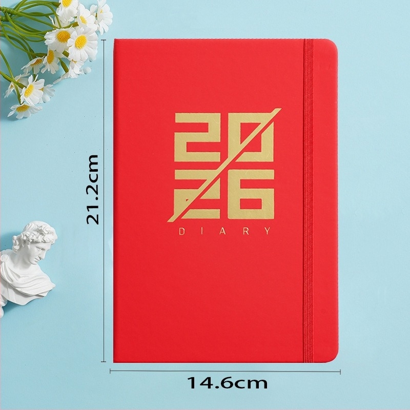 Shiben napló műbőr borítóval, kötés lock-thread glue binding, Dowling papír, 80 gsm, 300–400 oldal