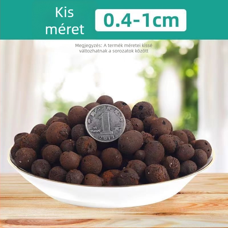 Kerti dekoratív díszek - Ceramszit alátét a virágtartó aljához hidroponikához és pozsgásokhoz, könnyű, lélegző töltő kő