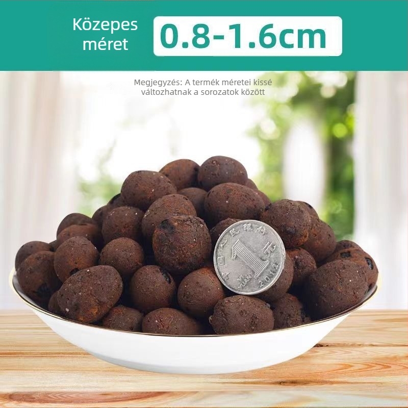 Kerti dekoratív díszek - Ceramszit alátét a virágtartó aljához hidroponikához és pozsgásokhoz, könnyű, lélegző töltő kő