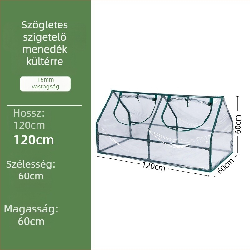 Szigetelt üvegház otthoni használatra - műanyag váz a növények szigeteléséhez, Ginnozuru